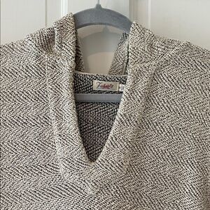 Faherty Black and White Textured Women's Jacket